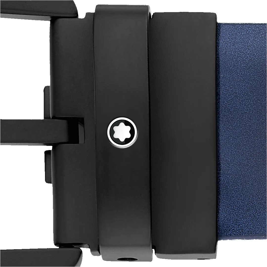 Montblanc Horseshoe Buckle Belt 35mm Blue Leather D sold by Jura Watches product image thumbnail 2