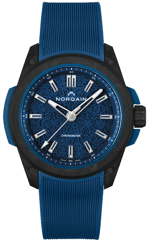 Norqain Wild One & Norteq Blue Blue Mesh Watch sold by Jura Watches