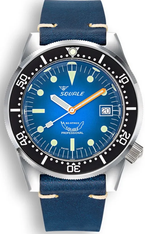 Squale 1521 Blue Ray Watch sold by Jura Watches
