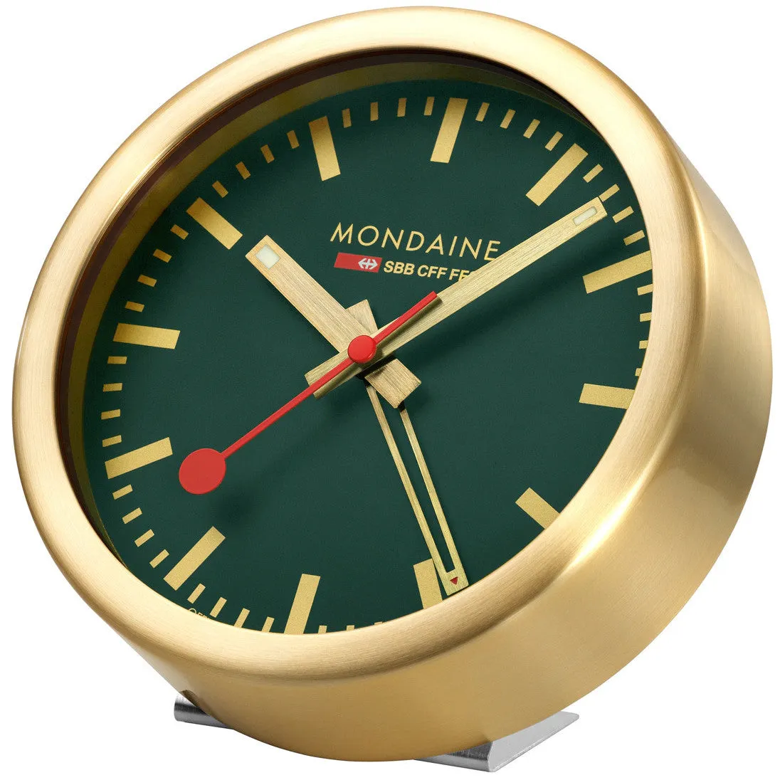 Mondaine Clock Alarm Forest Green sold by Jura Watches product image thumbnail 3