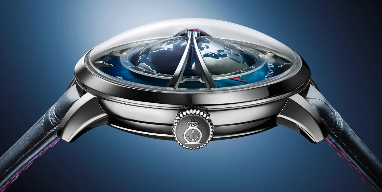 Arnold & Son Globetrotter Platinum Limited Edition Watch sold by Jura Watches product image thumbnail 5