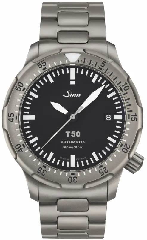 Sinn T50 H Link Bracelet Watch made by Sinn