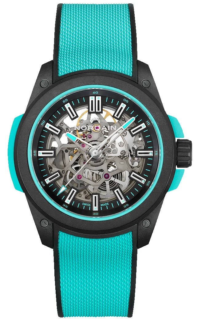 Norqain Wild One Skeleton Turquoise Watch sold by Jura Watches