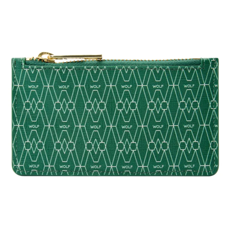Wolf Signature Vegan Collection Green Range Zip Case sold by Jura Watches