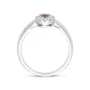 18ct White Gold 0.55ct Ruby Diamond Oval Ring sold by Jura Watches