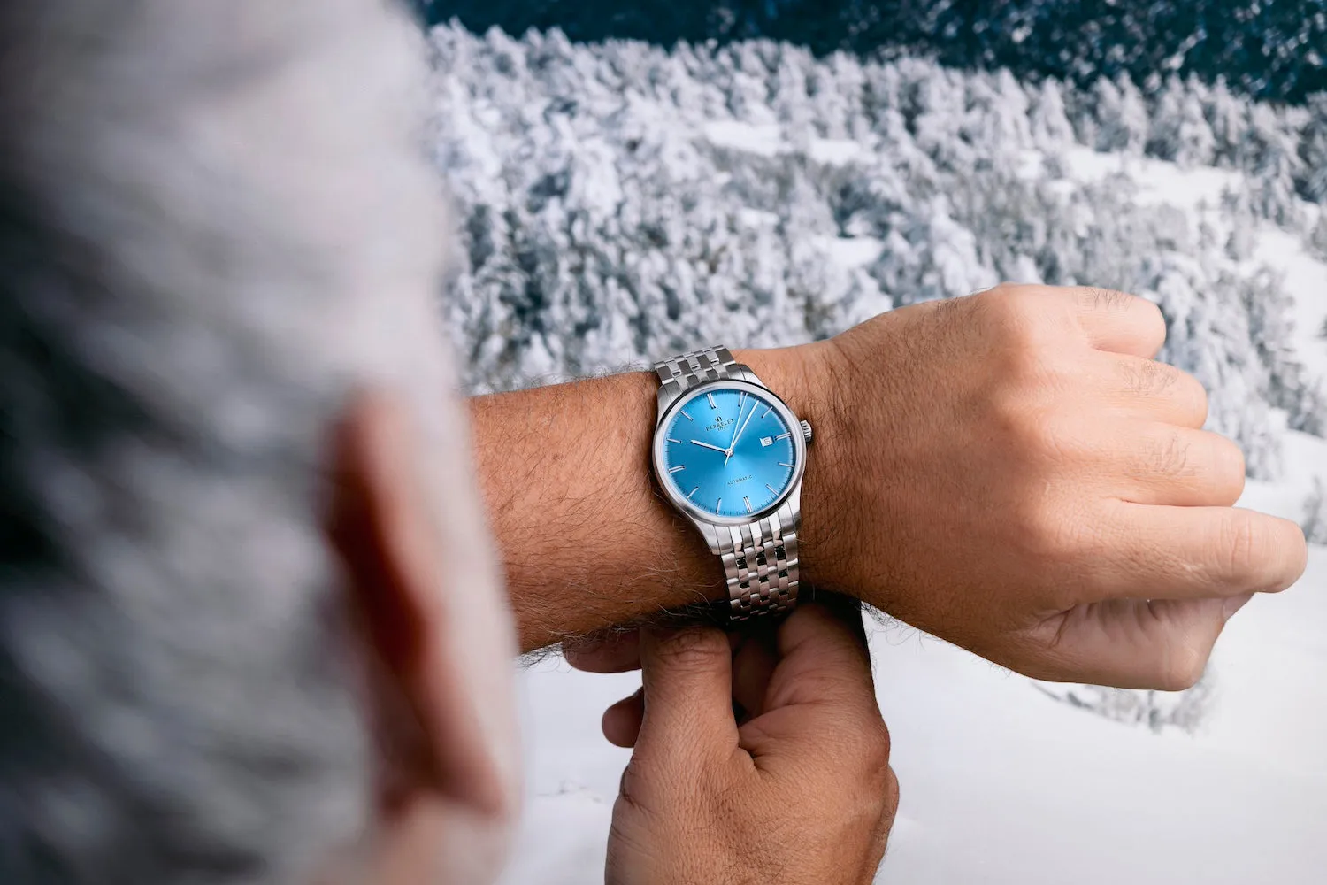 Perrelet Weekend 3 Hands Ice Blue Bracelet Watch sold by Jura Watches product image thumbnail 5