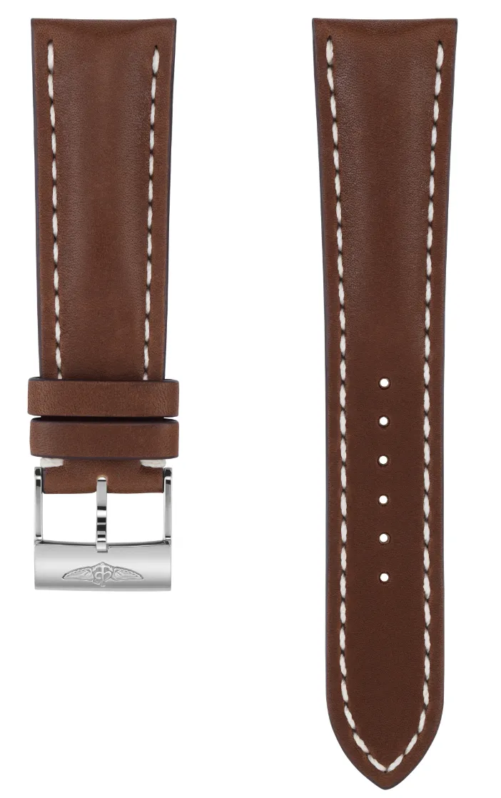 Breitling Strap Old Style Calf Leather 24-20 Brown sold by Jura Watches