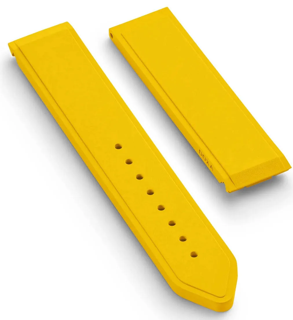 Doxa Strap SUB 600T Rubber Yellow sold by Jura Watches