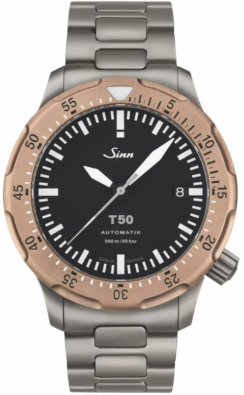 Sinn T50 GBDR H Link Bracelet Watch sold by Jura Watches