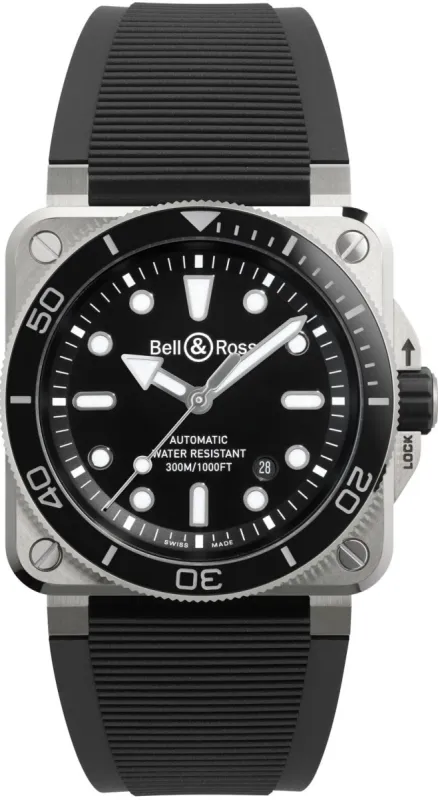 Bell & Ross BR 03 Diver Black Steel Watch sold by Jura Watches