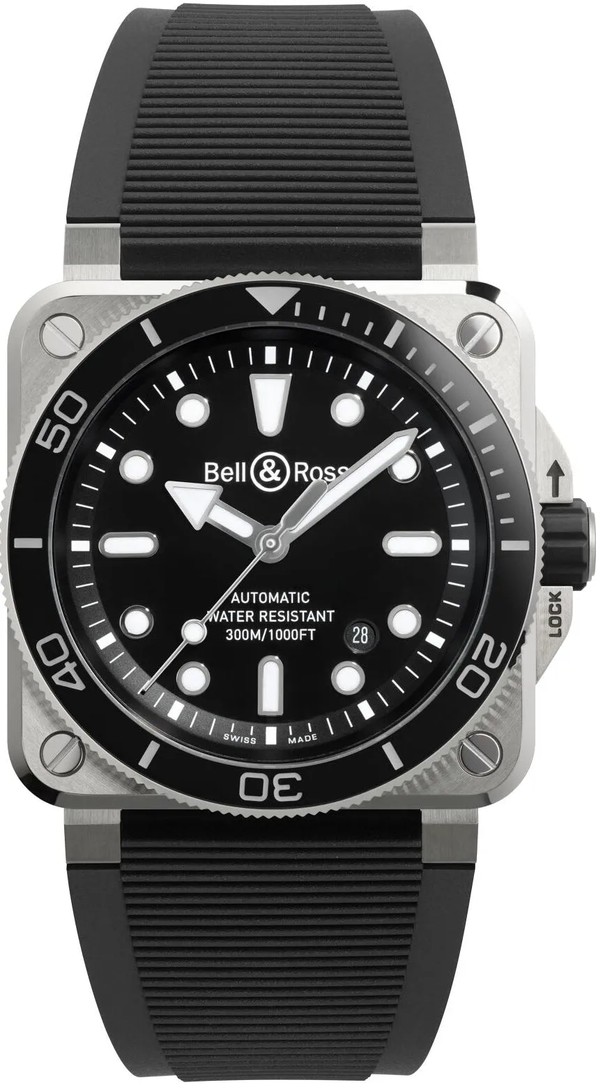 Bell & Ross BR 03 Diver Black Steel Watch sold by Jura Watches