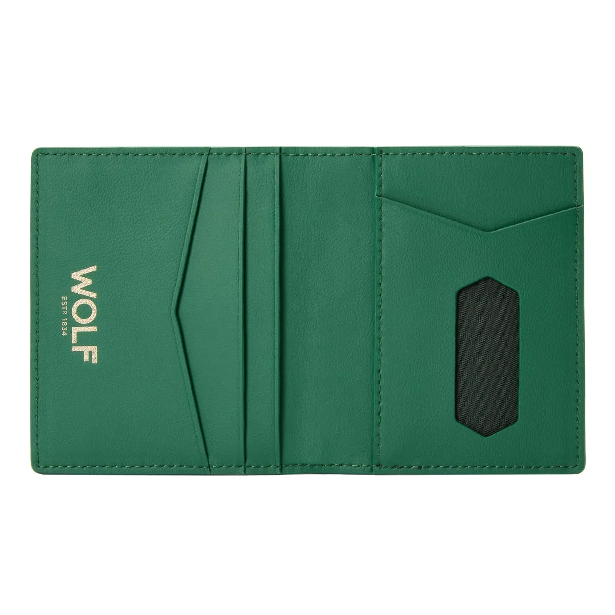 Wolf Signature Vegan Collection Green Range ID Card Case sold by Jura Watches product image thumbnail 4