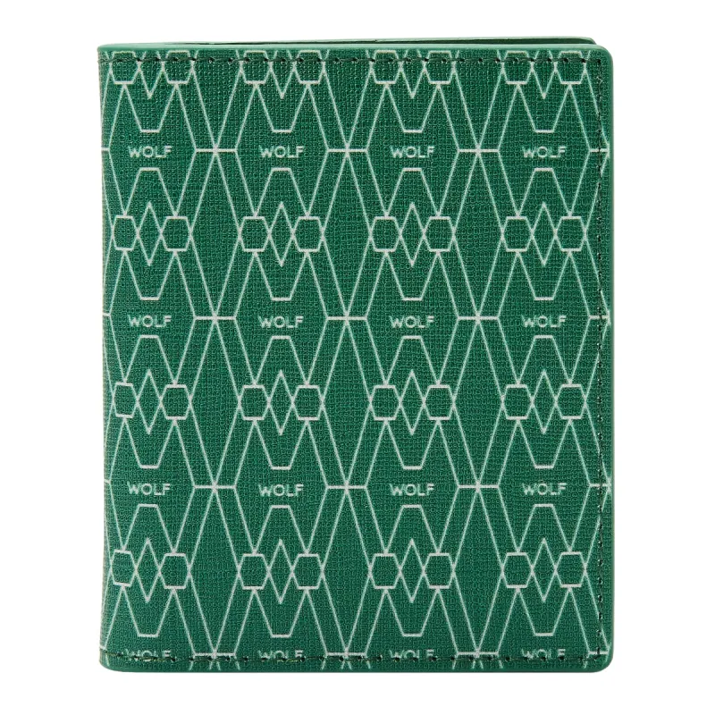 Wolf Signature Vegan Collection Green Range ID Card Case sold by Jura Watches