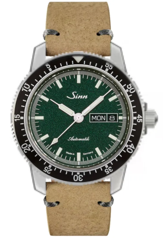 Sinn 104 St Sa I MG Sand Nubuck Boar Leather Watch sold by Jura Watches