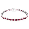 18ct White Gold 7.79ct Ruby 0.61ct Diamond Bracelet sold by Jura Watches