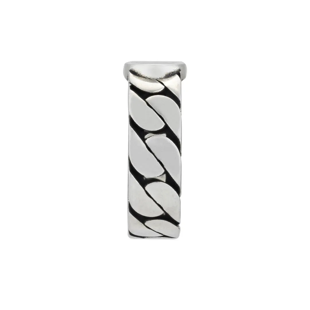 Gucci Interlocking Sterling Silver Green Enamel Band Ring D sold by Jura Watches product image thumbnail 3