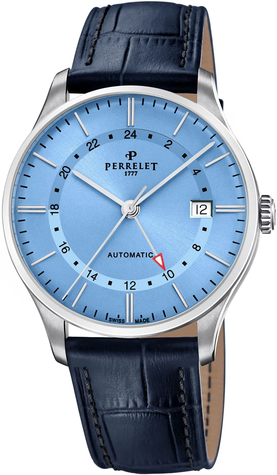 Perrelet Weekend GMT Ice Blue Watch sold by Jura Watches