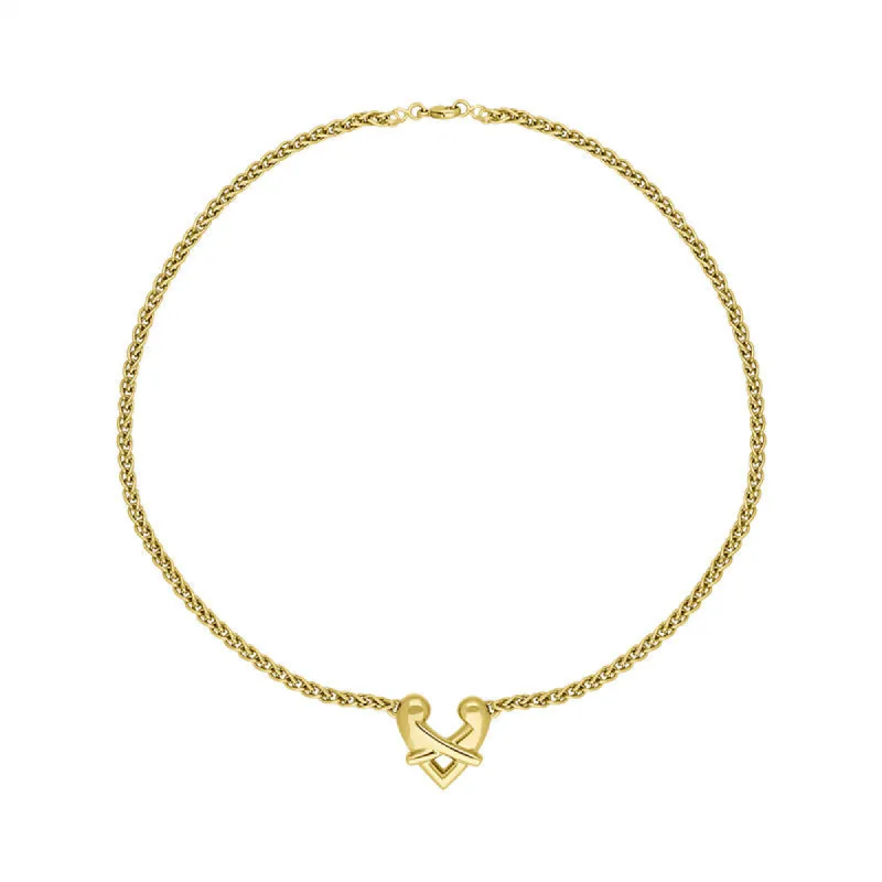 18ct Yellow Gold Love Heart Necklace D sold by Jura Watches