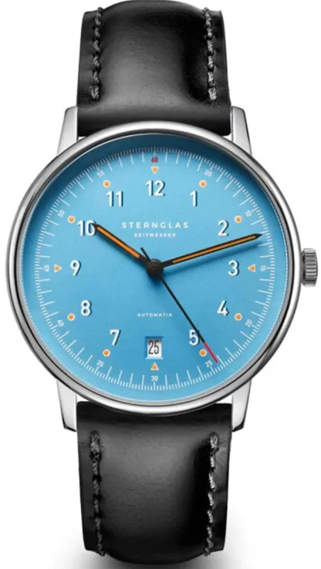 Sternglas Lumatik Automatic Light Blue Watch made by Jura Watches