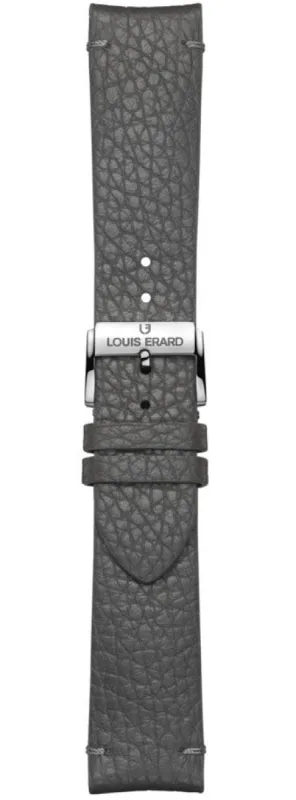 Louis Erard Strap Leather Grey Grained 22/20mm sold by Jura Watches