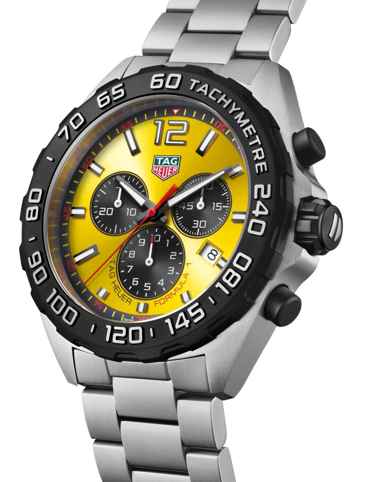 TAG Heuer Formula 1 Chronograph Yellow Bracelet Watch sold by Jura Watches product image thumbnail 5
