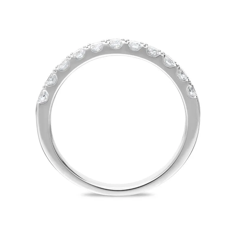 Platinum 0.40ct Diamond Half Eternity Ring sold by Jura Watches product image thumbnail 3