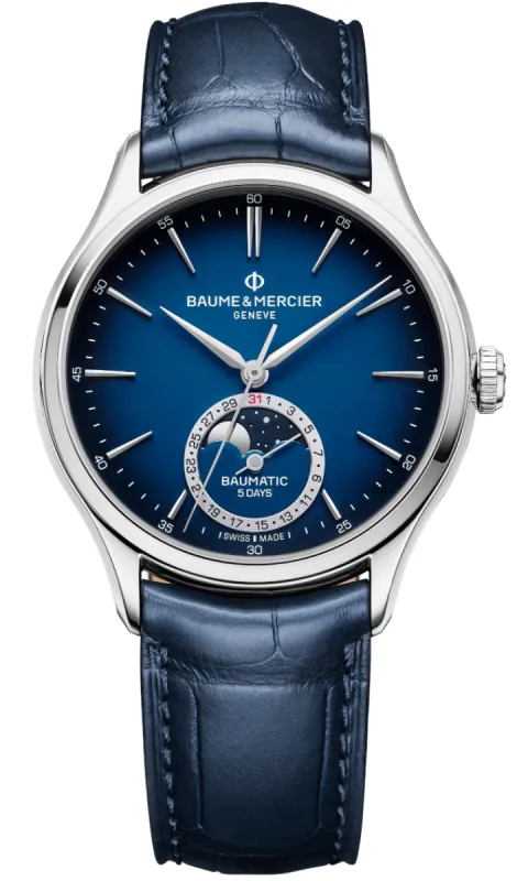 Baume et Mercier Clifton Moon Phase Watch sold by Jura Watches
