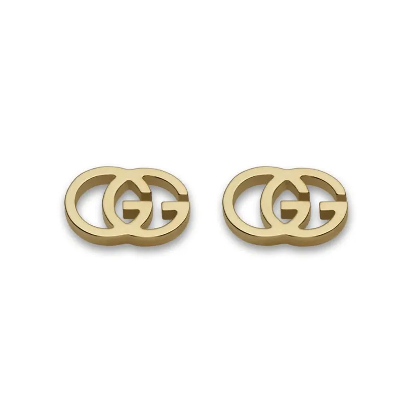 Gucci GG Running 18ct Yellow Gold Stud Earrings sold by Jura Watches