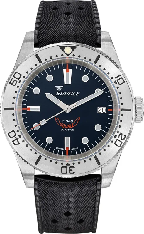 Squale 1545 Steel Black Watch sold by Jura Watches
