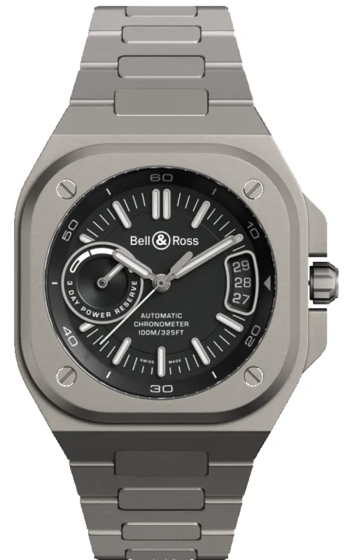 Bell & Ross BR X5 Black Titanium Bracelet Watch made by Jura Watches