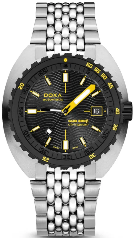 Doxa SUB 300 Beta Ceramic Steel Divingstar Bracelet Watch sold by Jura Watches