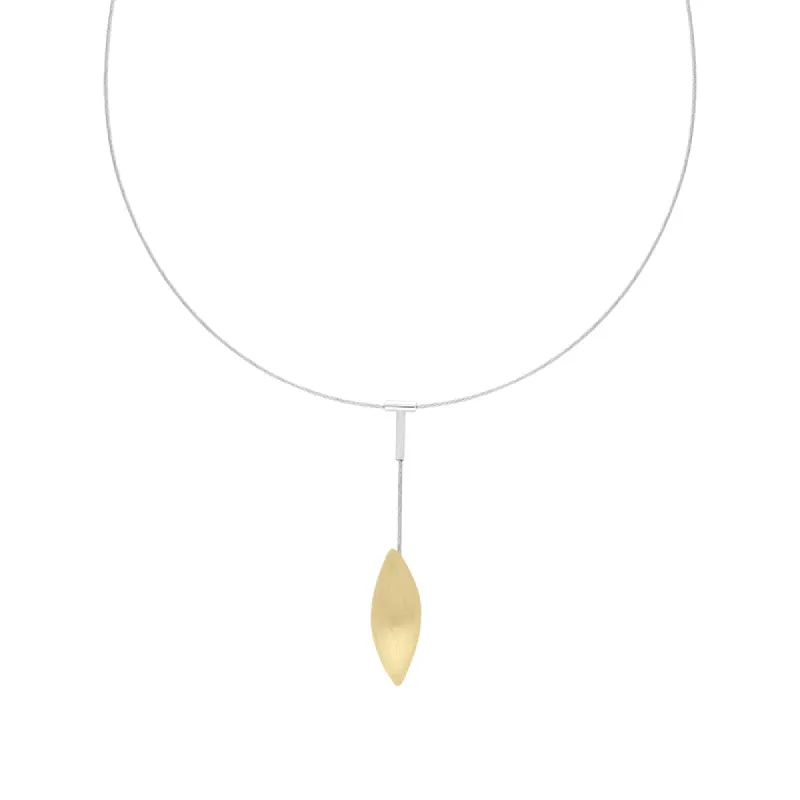 Sterling Silver Gold Plated Dropper Necklace D sold by Jura Watches