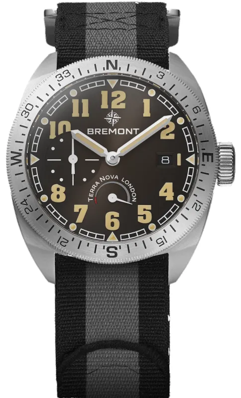 Bremont Terra Nova 40.5 Turning Bezel Black Nato Watch sold by Jura Watches