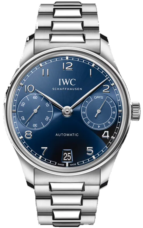 IWC Portugieser Automatic 42 Blue Watch sold by Jura Watches