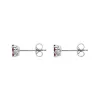 18ct White Gold 0.41ct Ruby Diamond Floral Cluster Earrings sold by Jura Watches