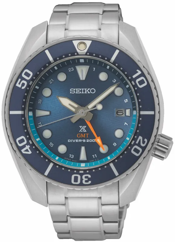 Seiko Prospex Aqua Sumo Solar GMT Diver D sold by Jura Watches