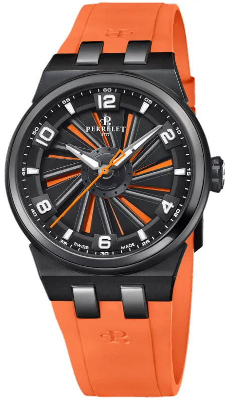Perrelet Turbine Titanium 41 Orange Watch sold by Jura Watches