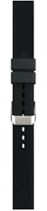 Sinn Strap Silicone Black For Pin Clasp U50 sold by Jura Watches