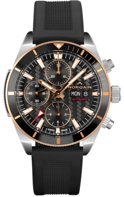 Norqain Adventure Sport Chrono Day Date Rubber made by Jura Watches