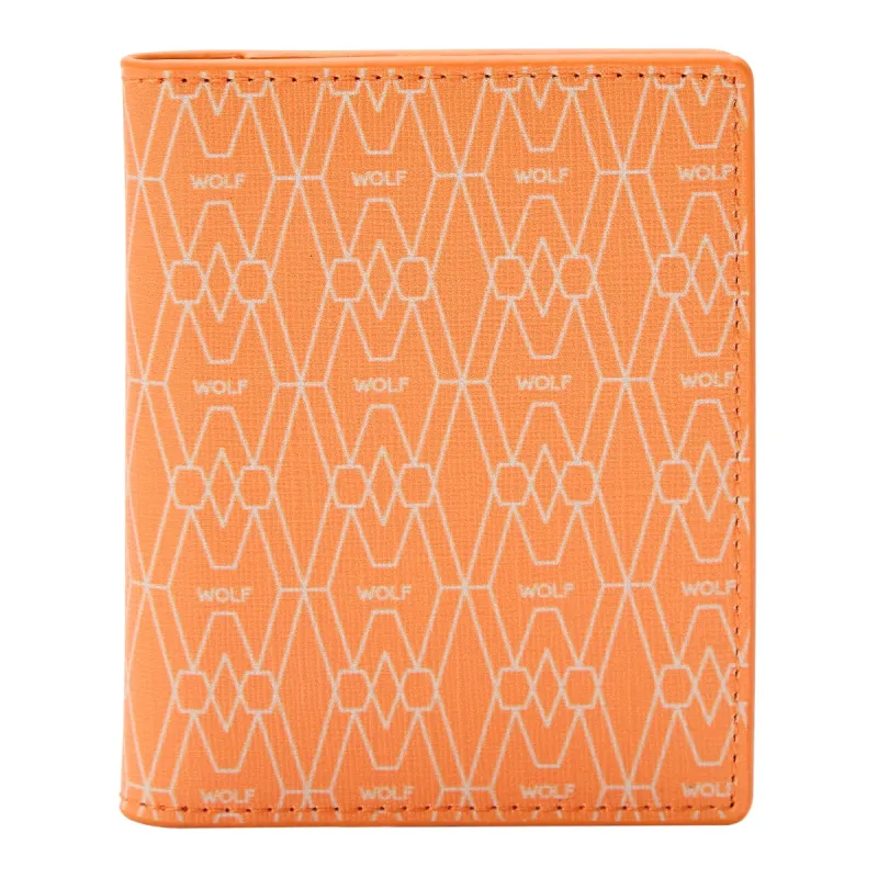 Wolf Signature Vegan Collection Orange Range ID Card Case sold by Jura Watches