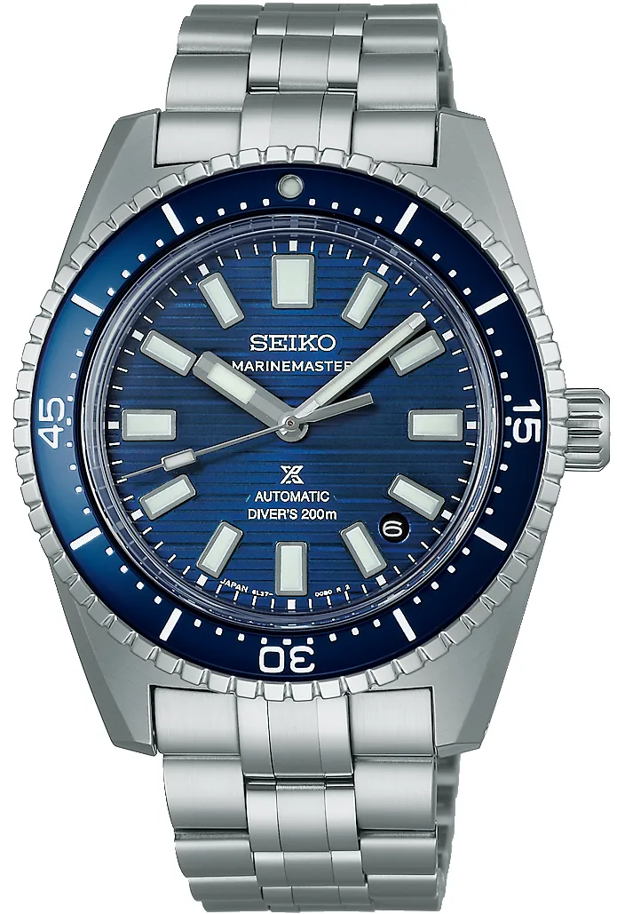 Seiko Prospex Blue Water Navy Marinemaster 1965 Re-interpretation Watch sold by Jura Watches