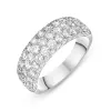 18ct White Gold 2.24ct Diamond Wide Band Half Eternity Ring sold by Jura Watches