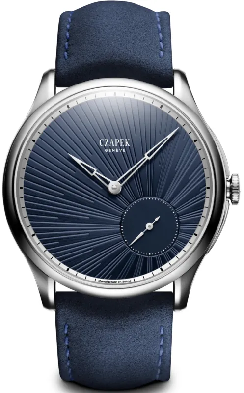 Czapek Promenade Guilloche Soleil Blue Night Watch sold by Jura Watches