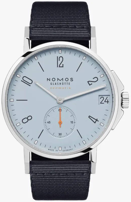 Nomos Glashutte Ahoi Neomatik 38 Date Sky Steel Back Watch sold by Jura Watches