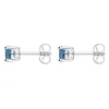 18ct White Gold 0.93ct Aquamarine Solitaire Stud Earrings sold by Jura Watches