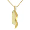 18ct Yellow Gold Opal Diamond Unique Wavy Necklace D sold by Jura Watches