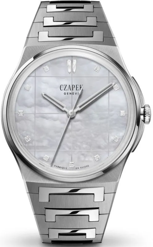 Czapek Antarctique S La Carte des Nuages Misty White Watch made by Jura Watches