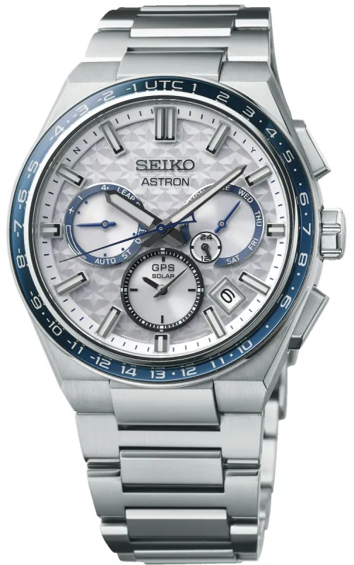 Seiko Astron Watch GPS Solar 5X Dual Time Galactic Blue Limited Edition sold by Jura Watches