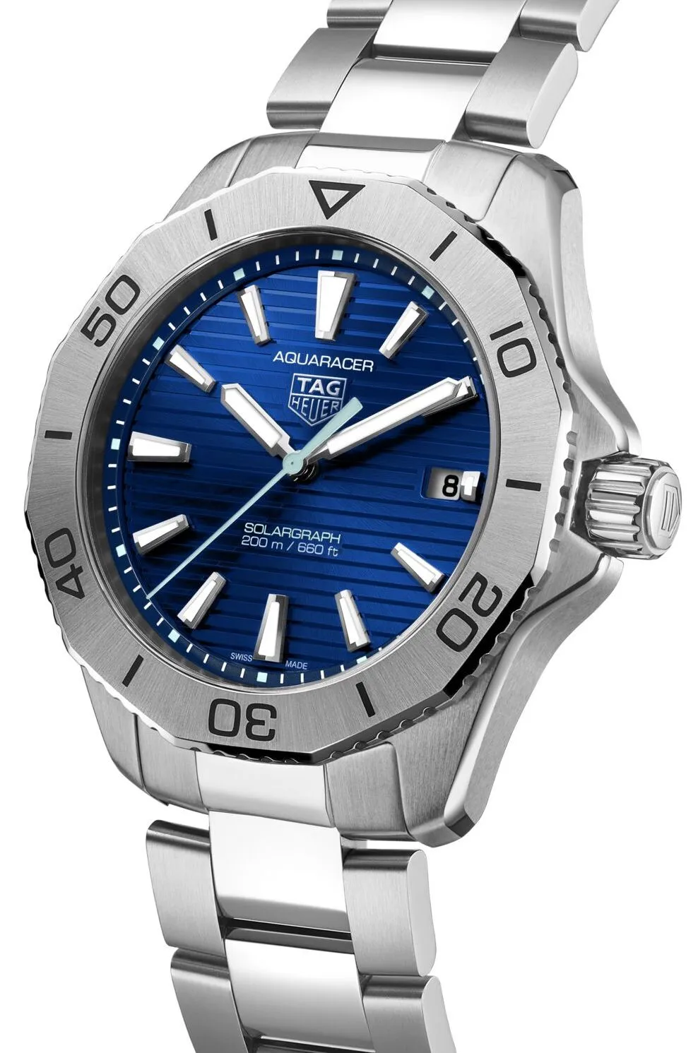 TAG Heuer Aquaracer Professional 200 Solargraph Blue Watch sold by Jura Watches product image thumbnail 4