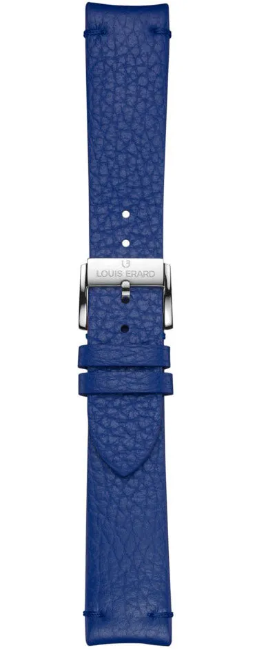 Louis Erard Strap Leather Blue Grained 22/20mm sold by Jura Watches
